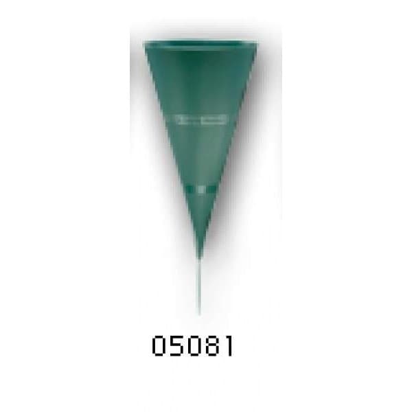 Afs 5" Plastic-"In Loving Memory" Cone Vase:Green-case of 36 5081 - main